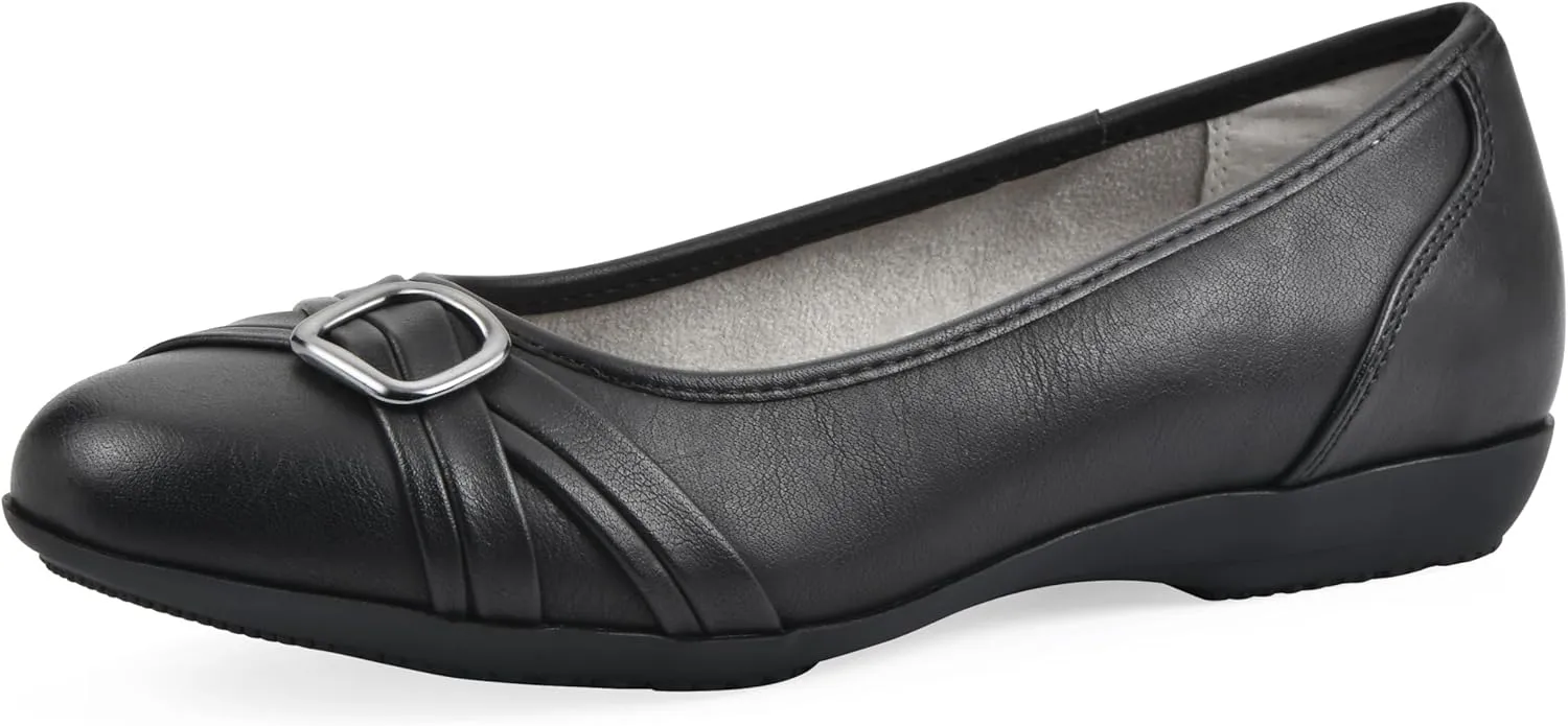 CLIFFS BY WHITE MOUNTAIN Women's Calming Cushioned Ballet Flat
