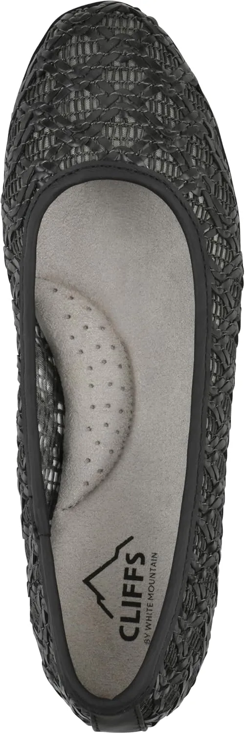 CLIFFS BY WHITE MOUNTAIN Women's Cariann Woven Ballet Flat