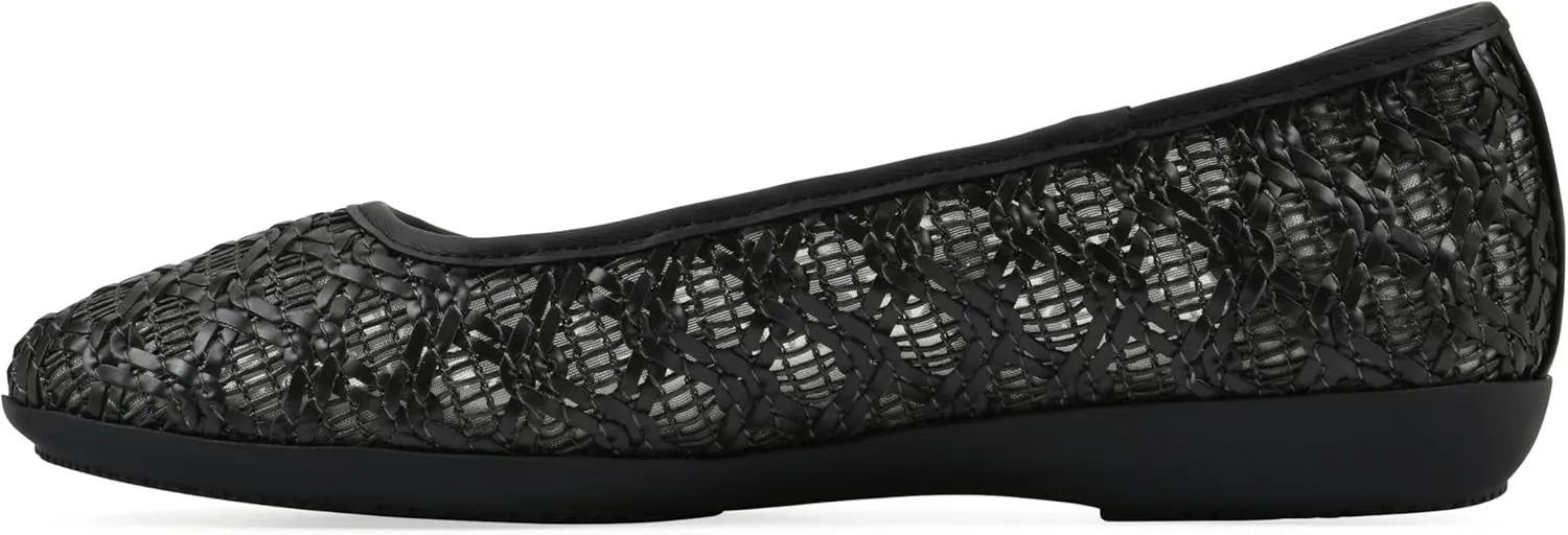CLIFFS BY WHITE MOUNTAIN Women's Cariann Woven Ballet Flat