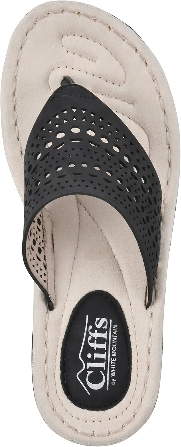 CLIFFS BY WHITE MOUNTAIN Women's Compact Wedge Sandal