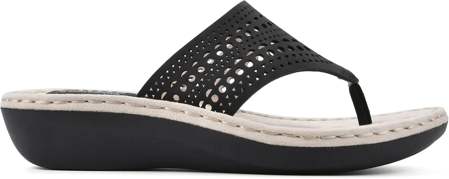CLIFFS BY WHITE MOUNTAIN Women's Compact Wedge Sandal