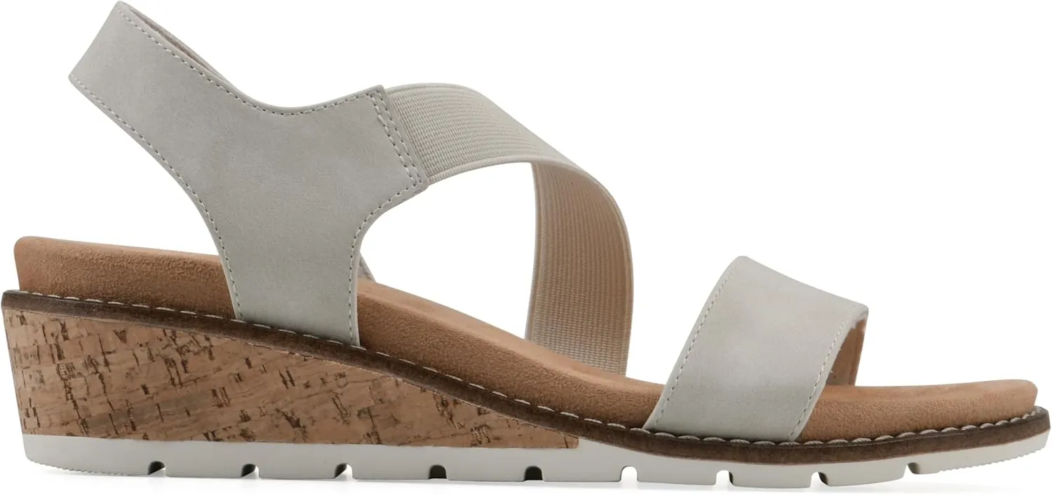 CLIFFS BY WHITE MOUNTAIN Women's Tinnley Cork Wedge Sandal