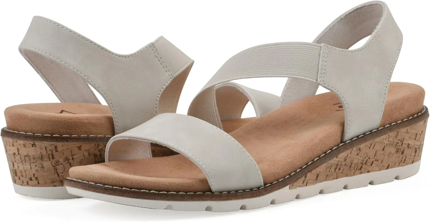 CLIFFS BY WHITE MOUNTAIN Women's Tinnley Cork Wedge Sandal