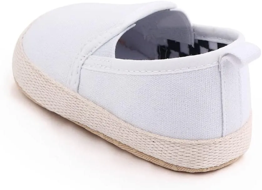 Clowora Unsex Baby Boys Girls Canvas First Walkers Shoes,Infant Non Slip Soft Sole Toddler Flat Lazy Loafers Sneaker