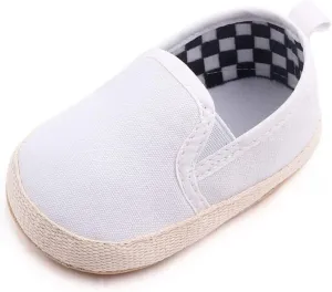 Clowora Unsex Baby Boys Girls Canvas First Walkers Shoes,Infant Non Slip Soft Sole Toddler Flat Lazy Loafers Sneaker