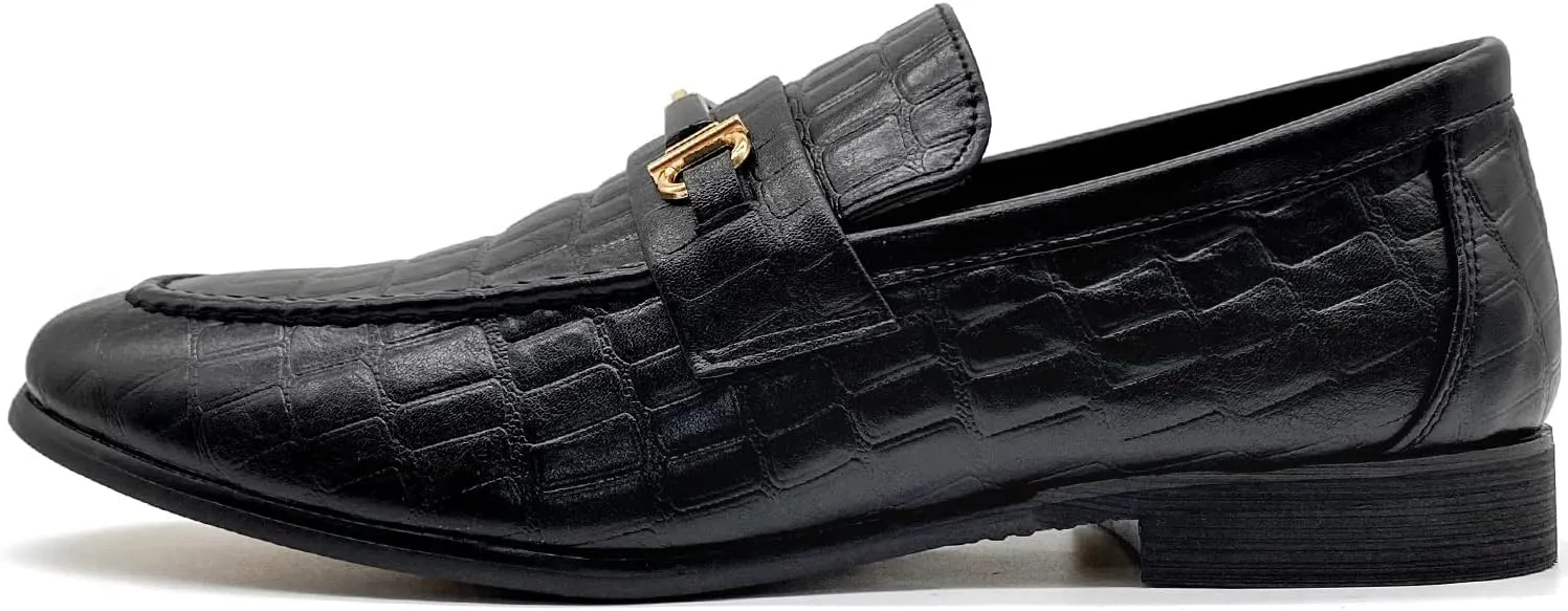 CMM Men's Leather Loafers Classic Luxury Loafer Slip on Dress Loafers for Wedding Work Office Business