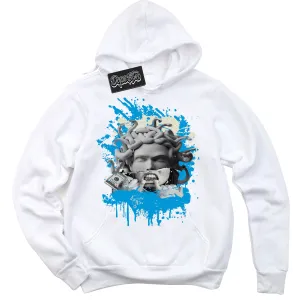 Coconut Milk University Blue Dunk Sneaker Hoodie Medusa Graphic