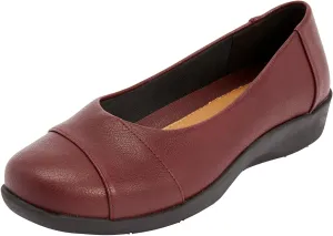 Comfortview Women's Wide Width The Gab Flat