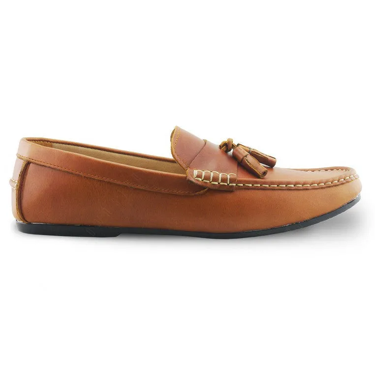 Comfy Tassel Loafer Classy Oil Tanned Toffee Tan
