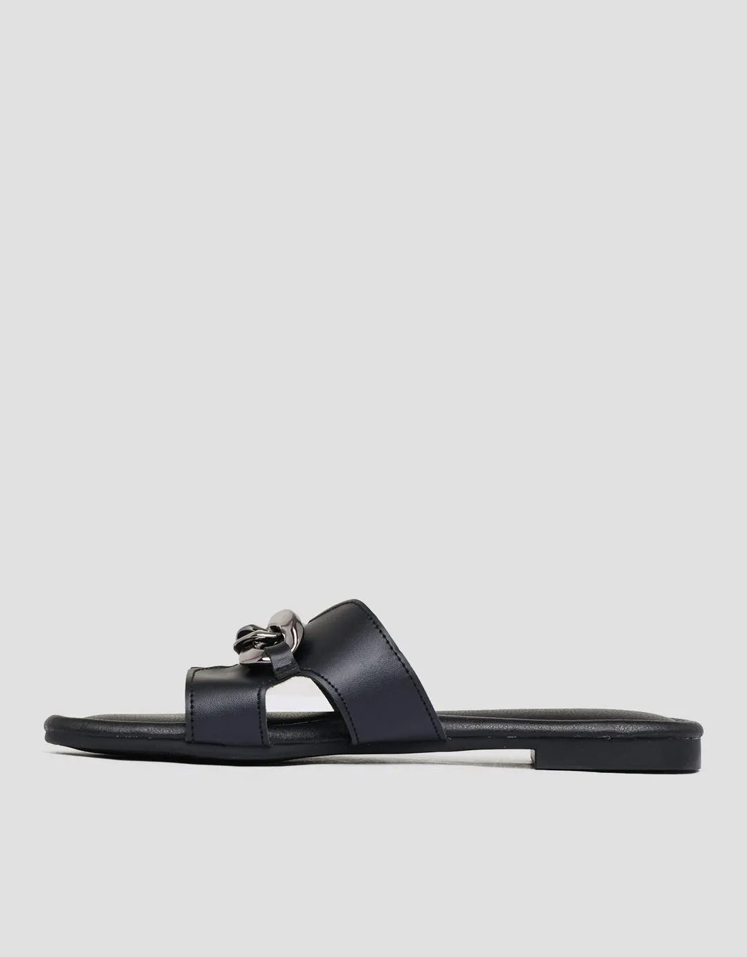 Connexion Chain Metal Strap Slipper Sandal Wanita
