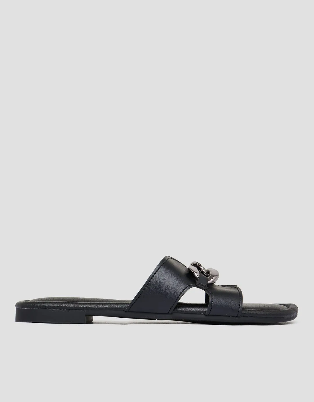 Connexion Chain Metal Strap Slipper Sandal Wanita