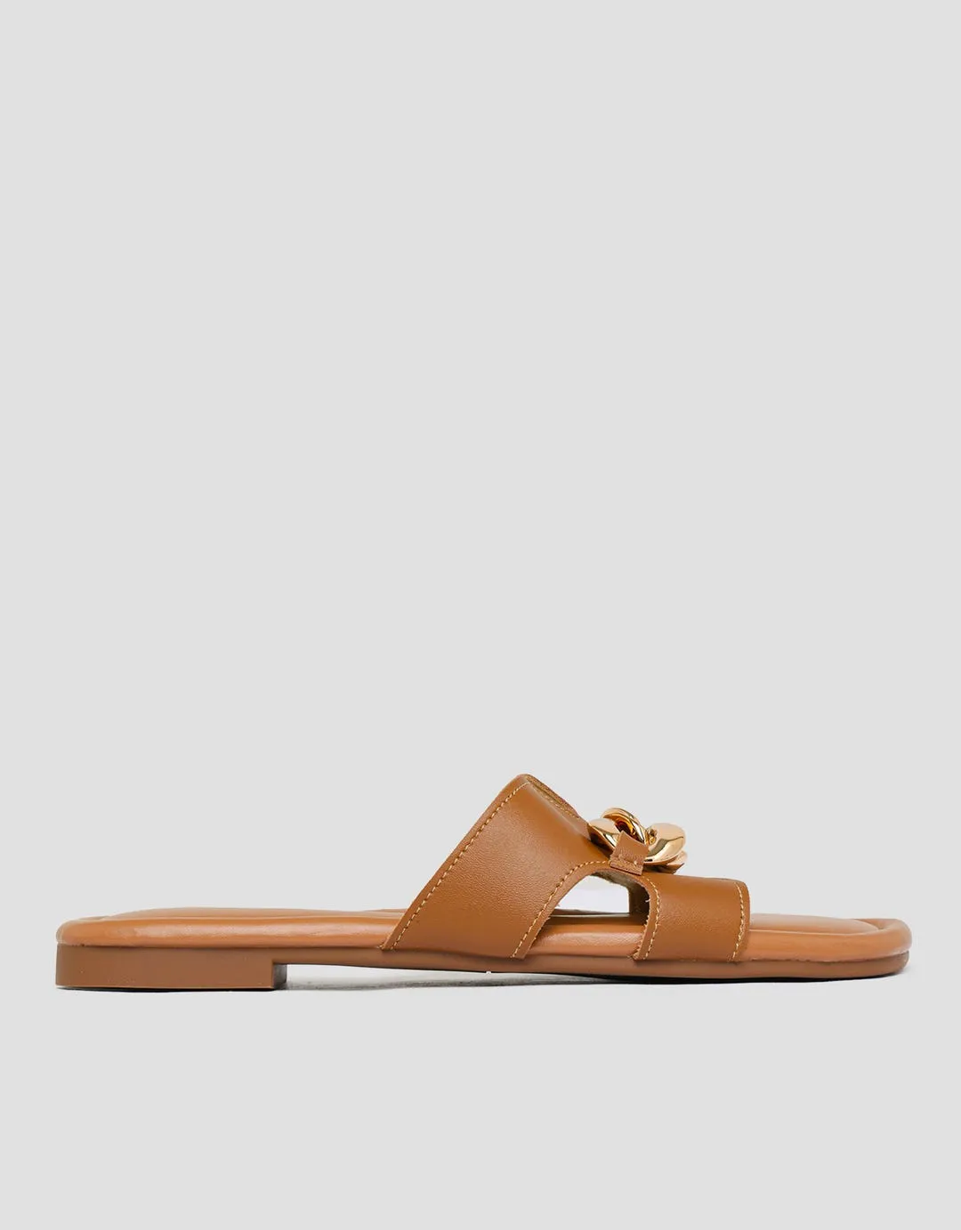 Connexion Chain Metal Strap Slipper Sandal Wanita