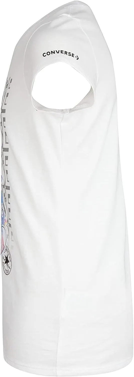 Converse Girl's Sneaker Stack Tee (Big Kids)