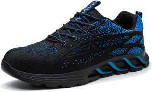 Couple Men's Steel Toe Shoes Men Composite Toe Shoes Comfortable Walking Sneakers Non Slip Work Shoes Indestructible No Show Sneaker Socks Men