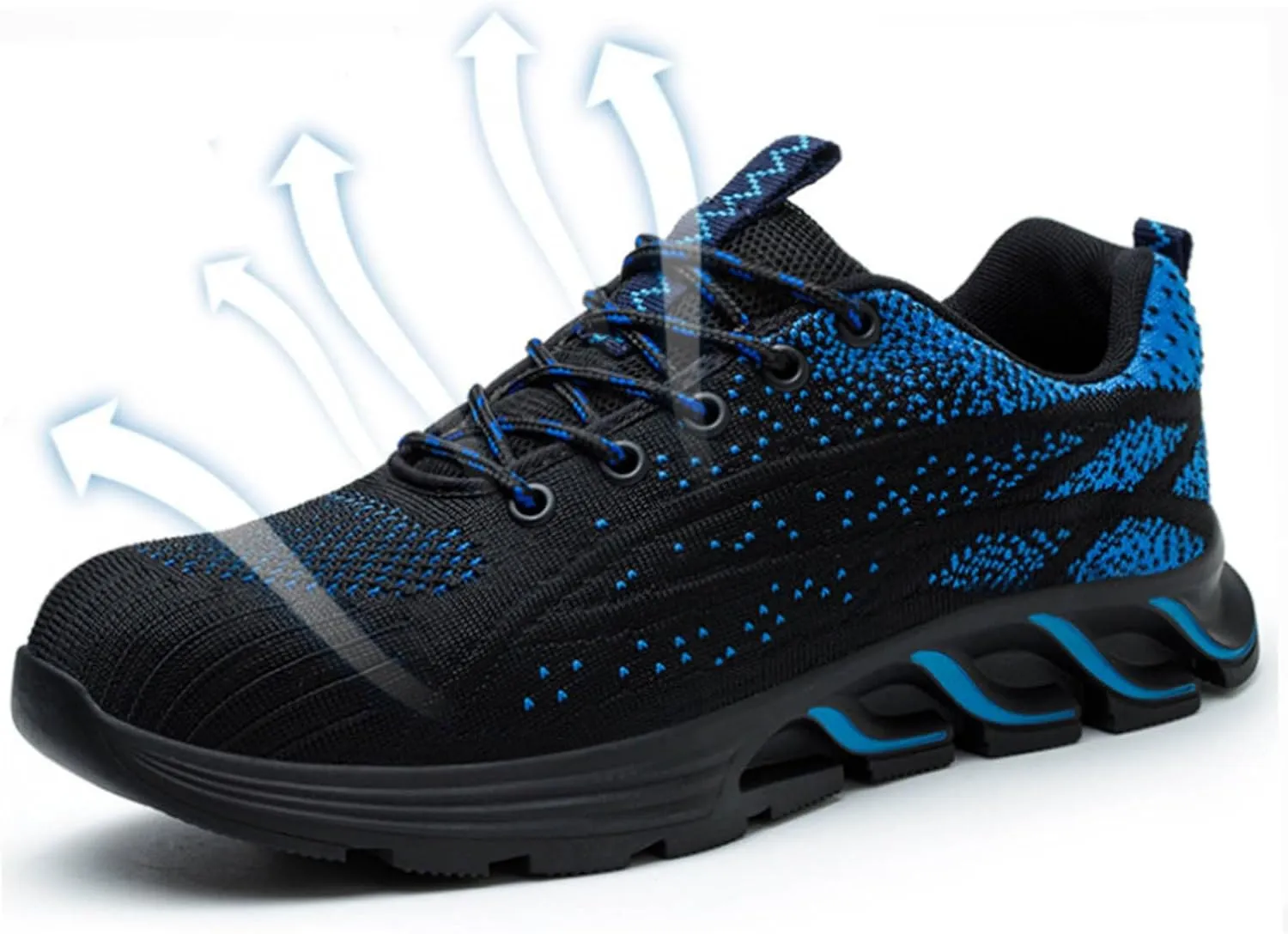 Couple Men's Steel Toe Shoes Men Composite Toe Shoes Comfortable Walking Sneakers Non Slip Work Shoes Indestructible No Show Sneaker Socks Men