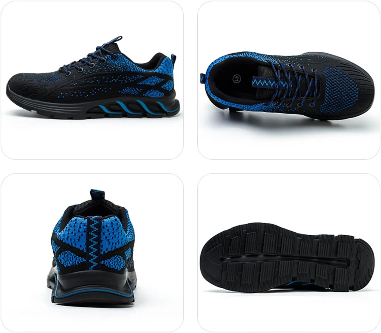 Couple Men's Steel Toe Shoes Men Composite Toe Shoes Comfortable Walking Sneakers Non Slip Work Shoes Indestructible No Show Sneaker Socks Men