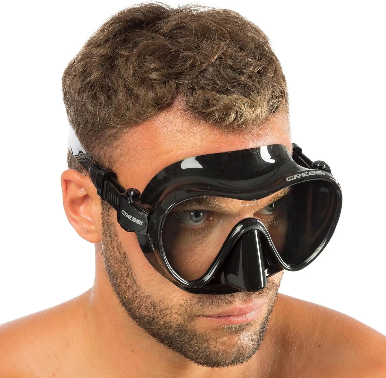 Cressi F1, Scuba Diving Snorkeling Frameless Mask - Perfect Seal Silicone Skirt - Designed in Italy by Cressi