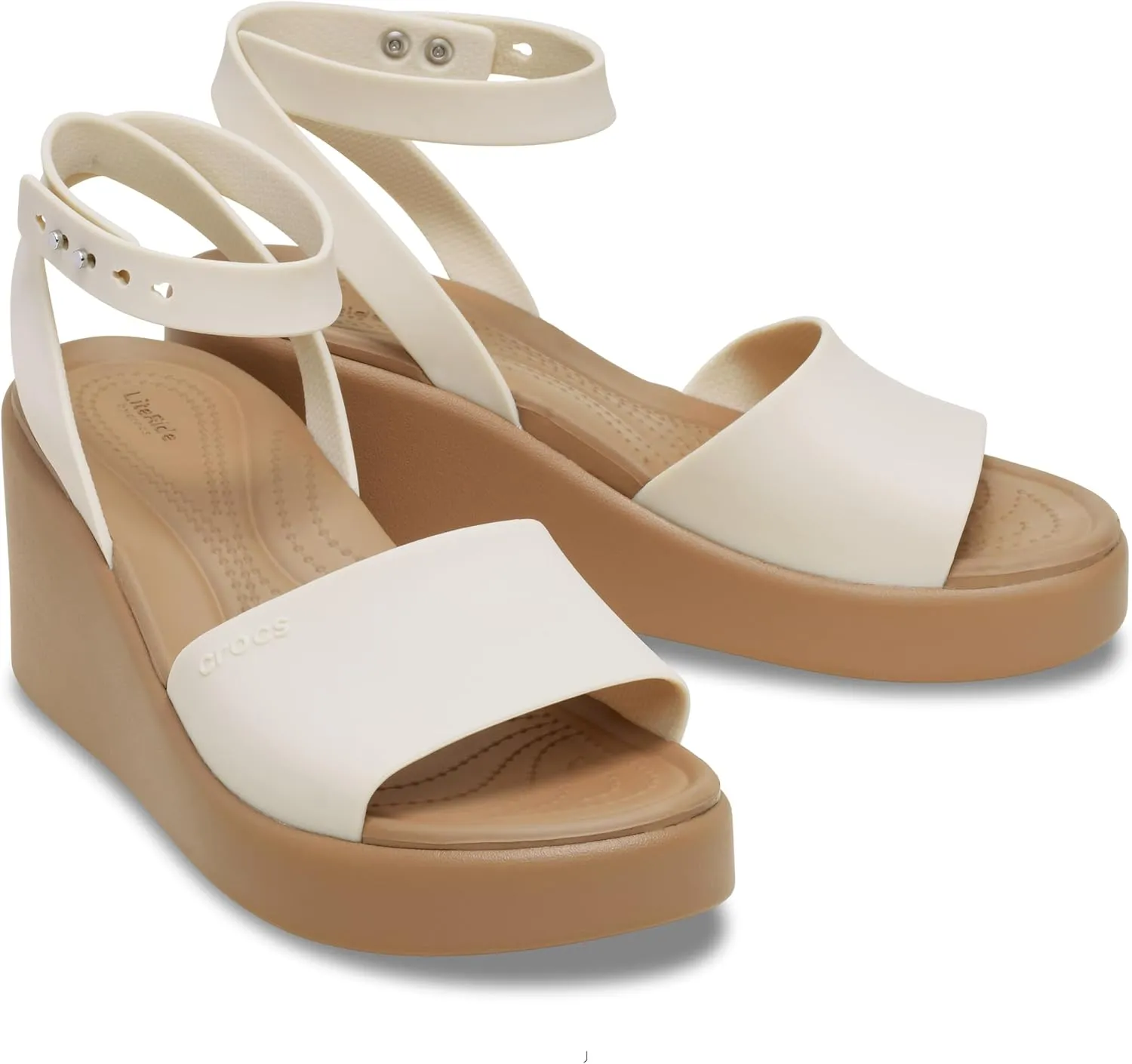 Crocs Women's Brooklyn Ankle Strap Wedges Sandal