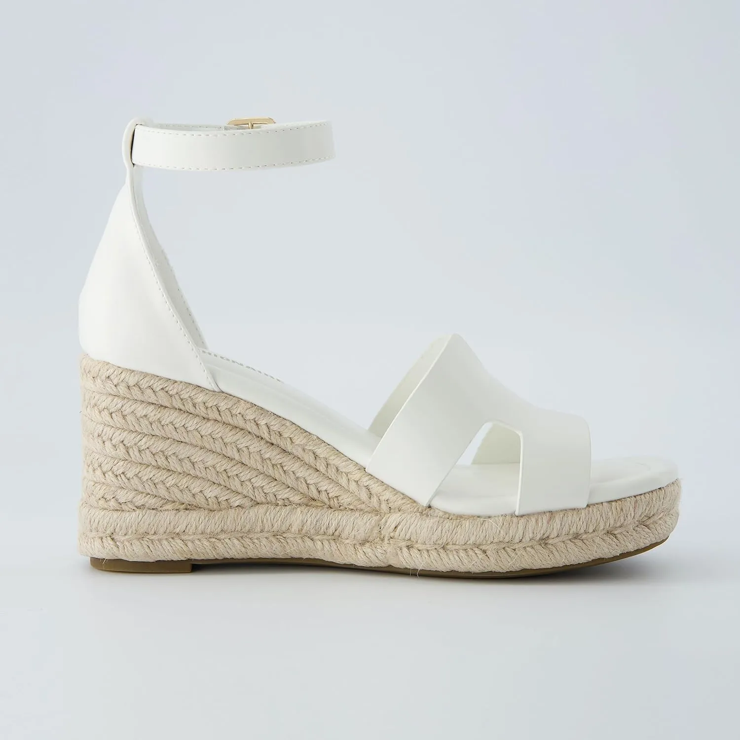 CUSHIONAIRE Women's Charlie Espadrille Wedge Sandal  Memory Foam and Wide Widths Available
