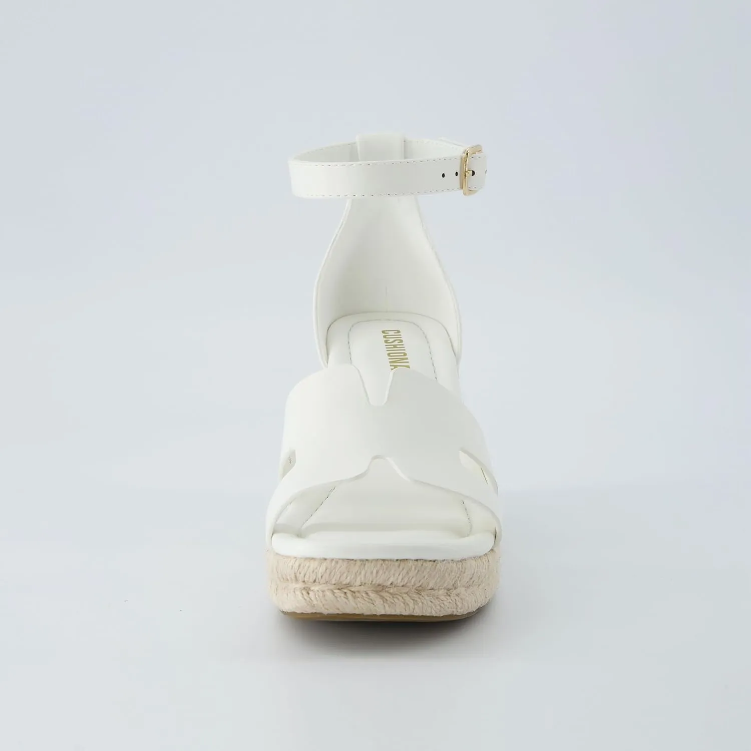 CUSHIONAIRE Women's Charlie Espadrille Wedge Sandal  Memory Foam and Wide Widths Available