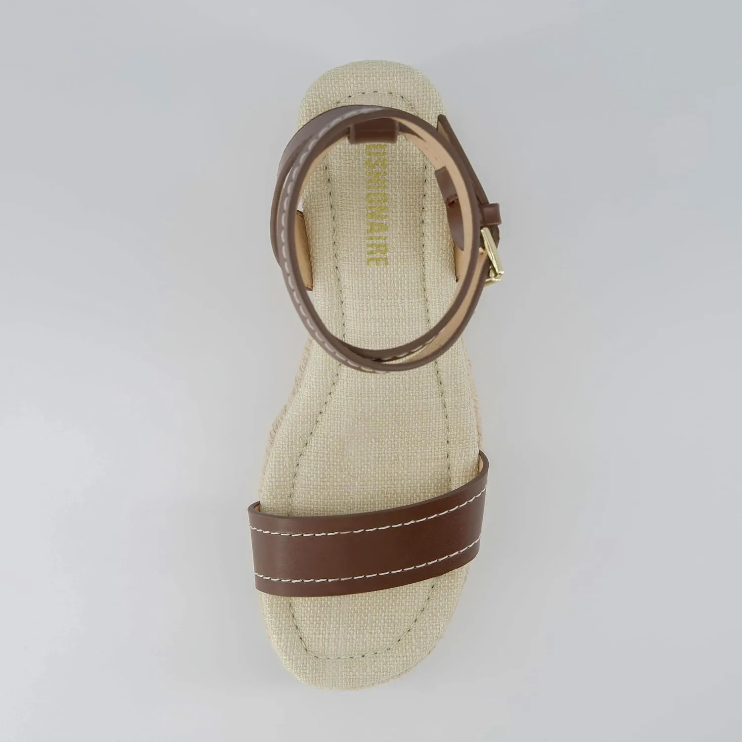 CUSHIONAIRE Women's Chico One Band Espadrille Wedge Sandal  Memory Foam