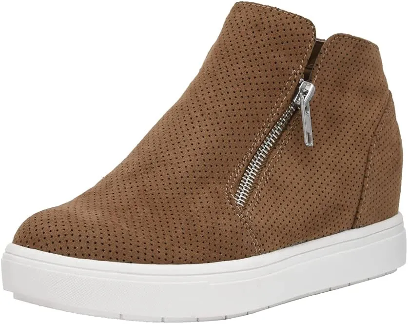 CUSHIONAIRE Women's Hart Hidden Wedge Sneaker  Wide Width Available