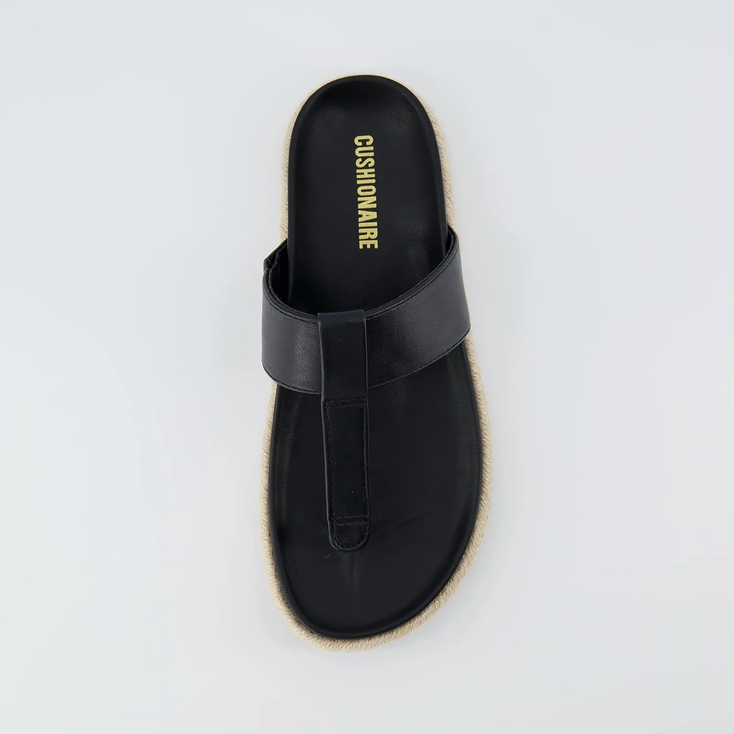 CUSHIONAIRE Women's Nacho Espadrille footbed sandal with  Comfort, Wide Widths Available
