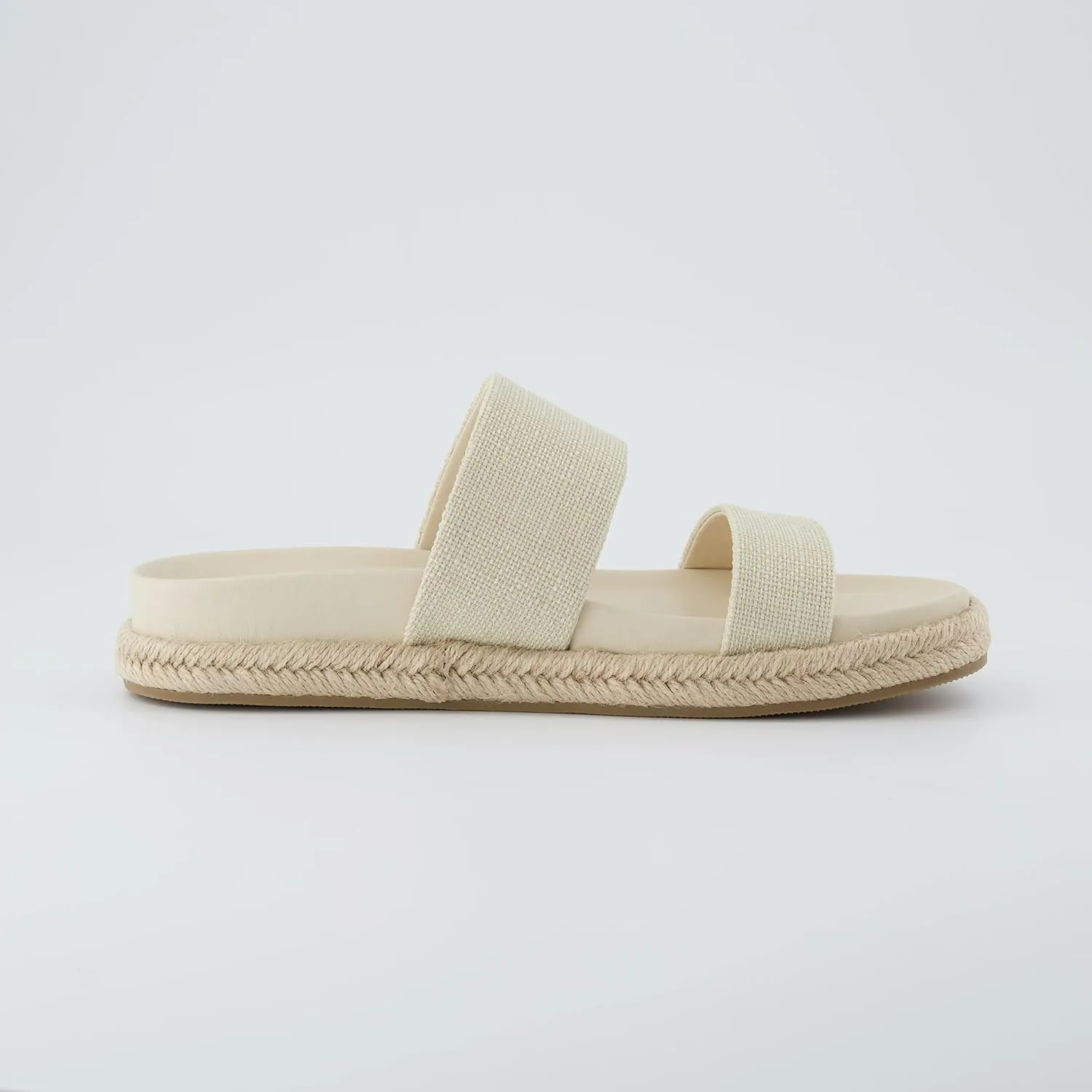 CUSHIONAIRE Women's Niles Espadrille footbed sandal with  Comfort, Wide Widths Available