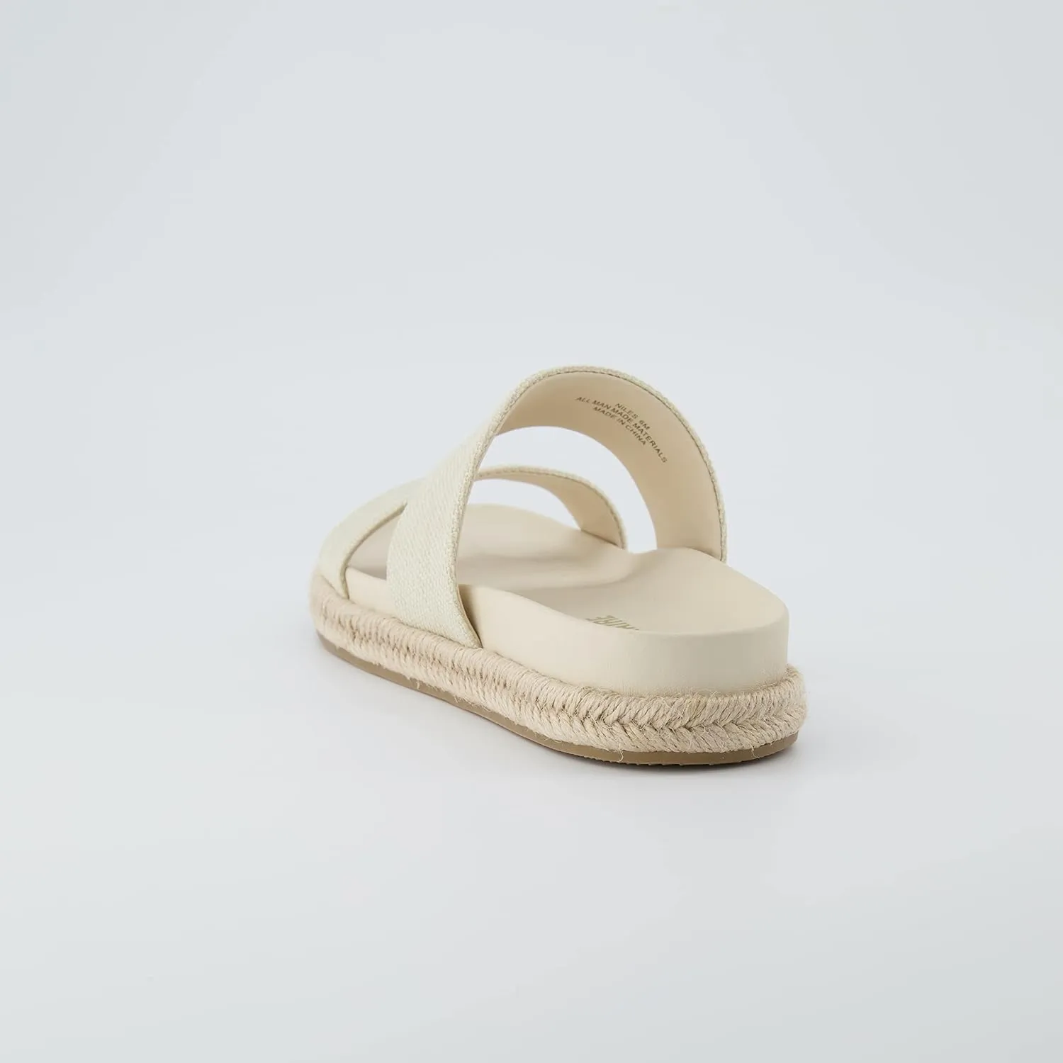 CUSHIONAIRE Women's Niles Espadrille footbed sandal with  Comfort, Wide Widths Available