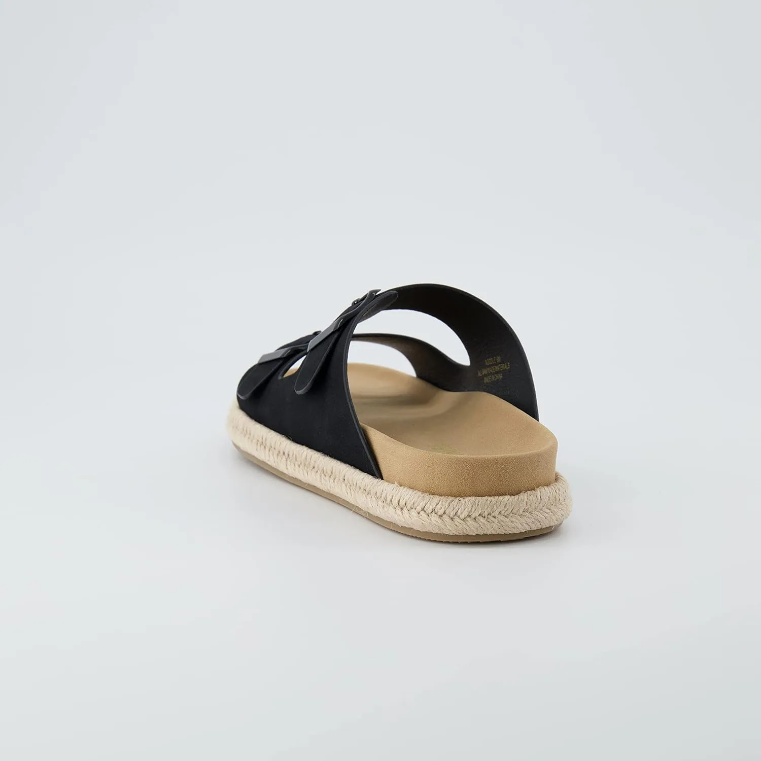CUSHIONAIRE Women's Noodle Espadrille footbed sandal with  Comfort, Wide Widths Available