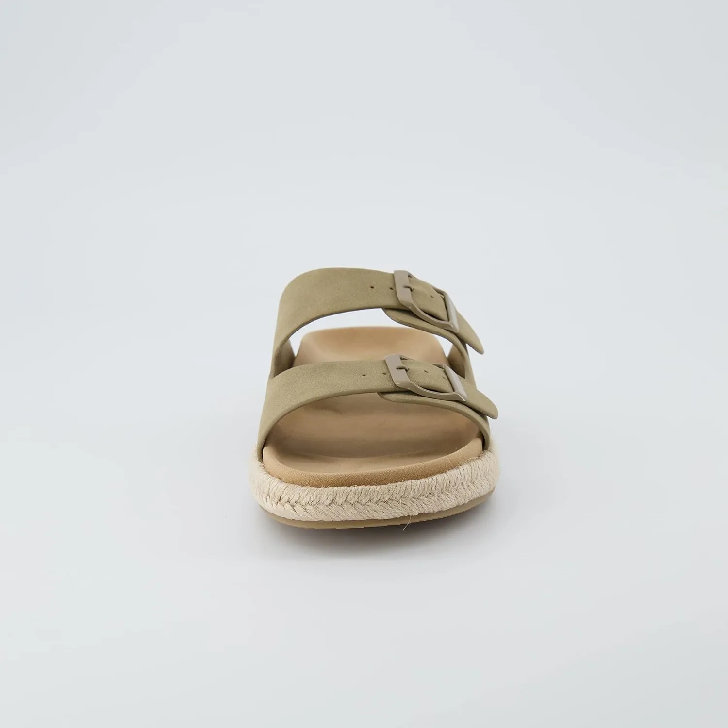 CUSHIONAIRE Women's Noodle Espadrille footbed sandal with  Comfort, Wide Widths Available