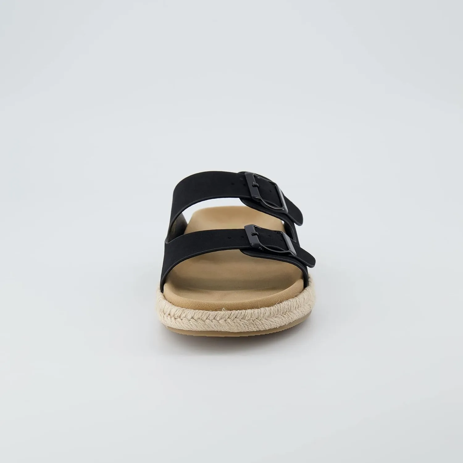 CUSHIONAIRE Women's Noodle Espadrille footbed sandal with  Comfort, Wide Widths Available