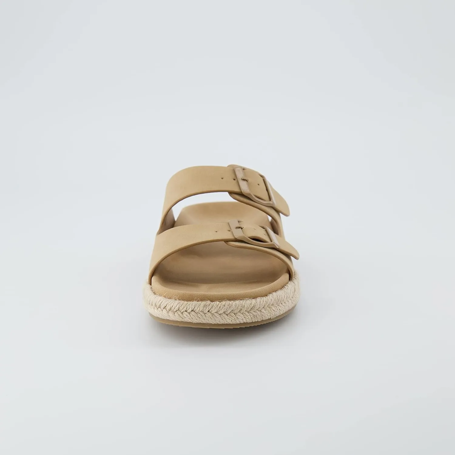 CUSHIONAIRE Women's Noodle Espadrille footbed sandal with  Comfort, Wide Widths Available