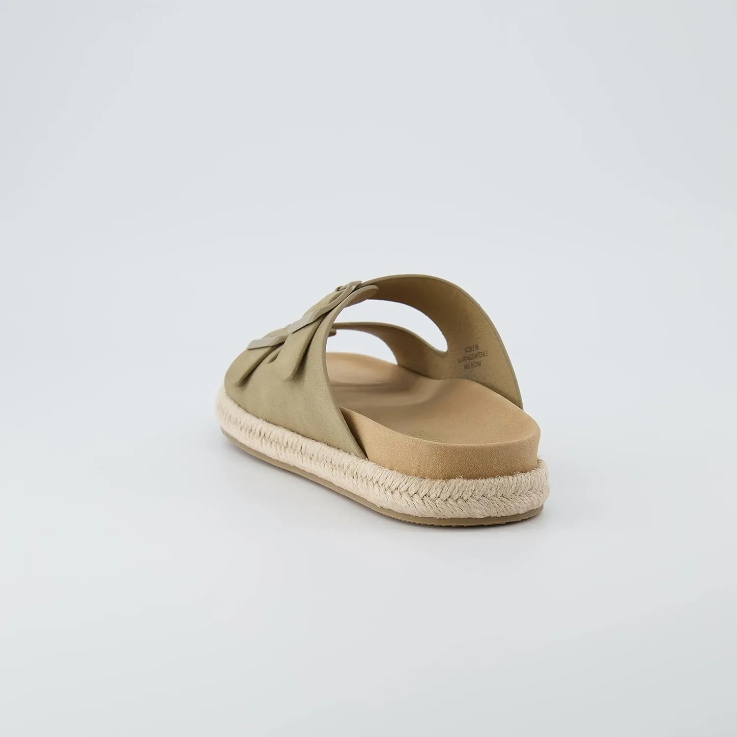 CUSHIONAIRE Women's Noodle Espadrille footbed sandal with  Comfort, Wide Widths Available
