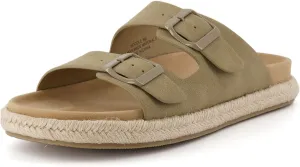 CUSHIONAIRE Women's Noodle Espadrille footbed sandal with  Comfort, Wide Widths Available