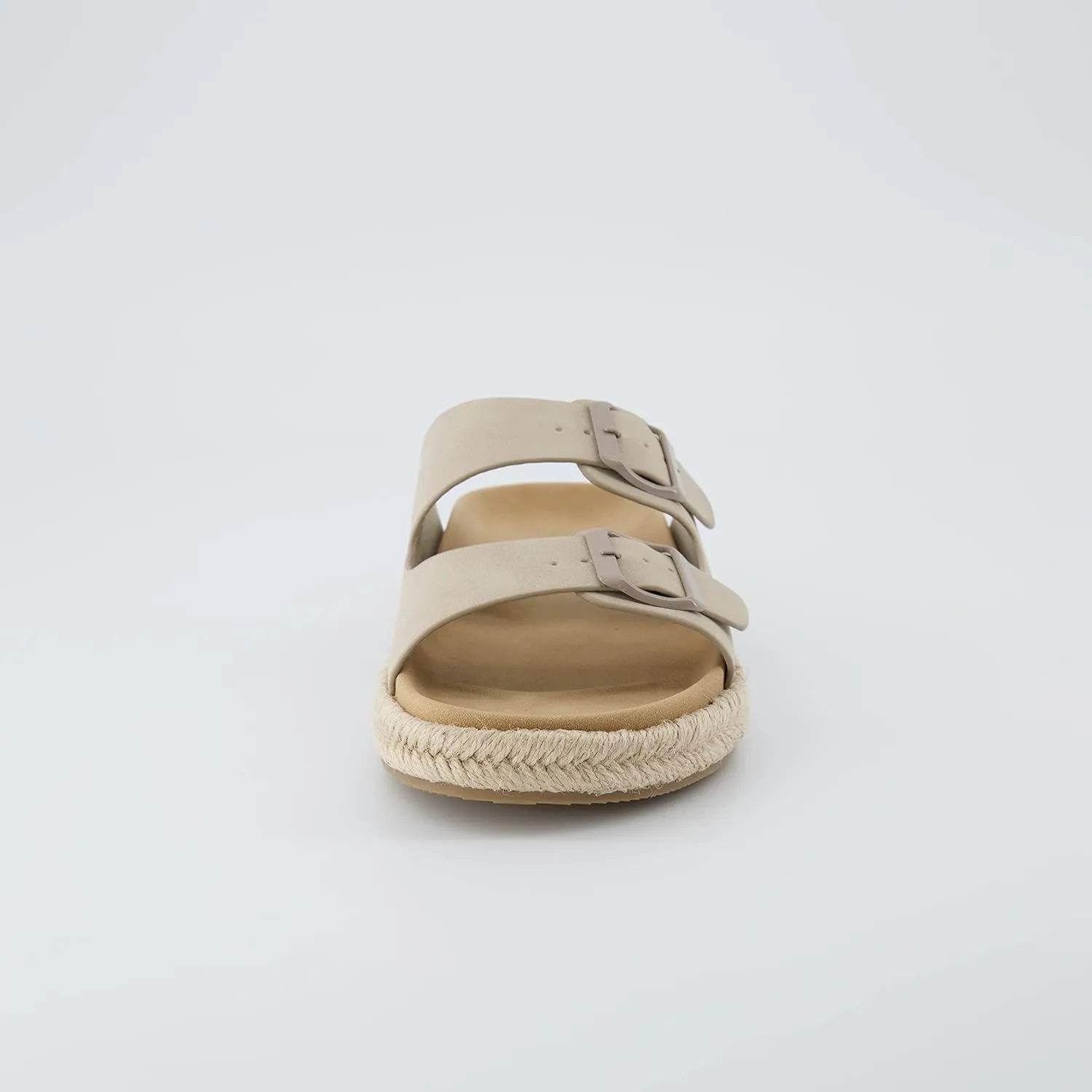 CUSHIONAIRE Women's Noodle Espadrille footbed sandal with  Comfort, Wide Widths Available
