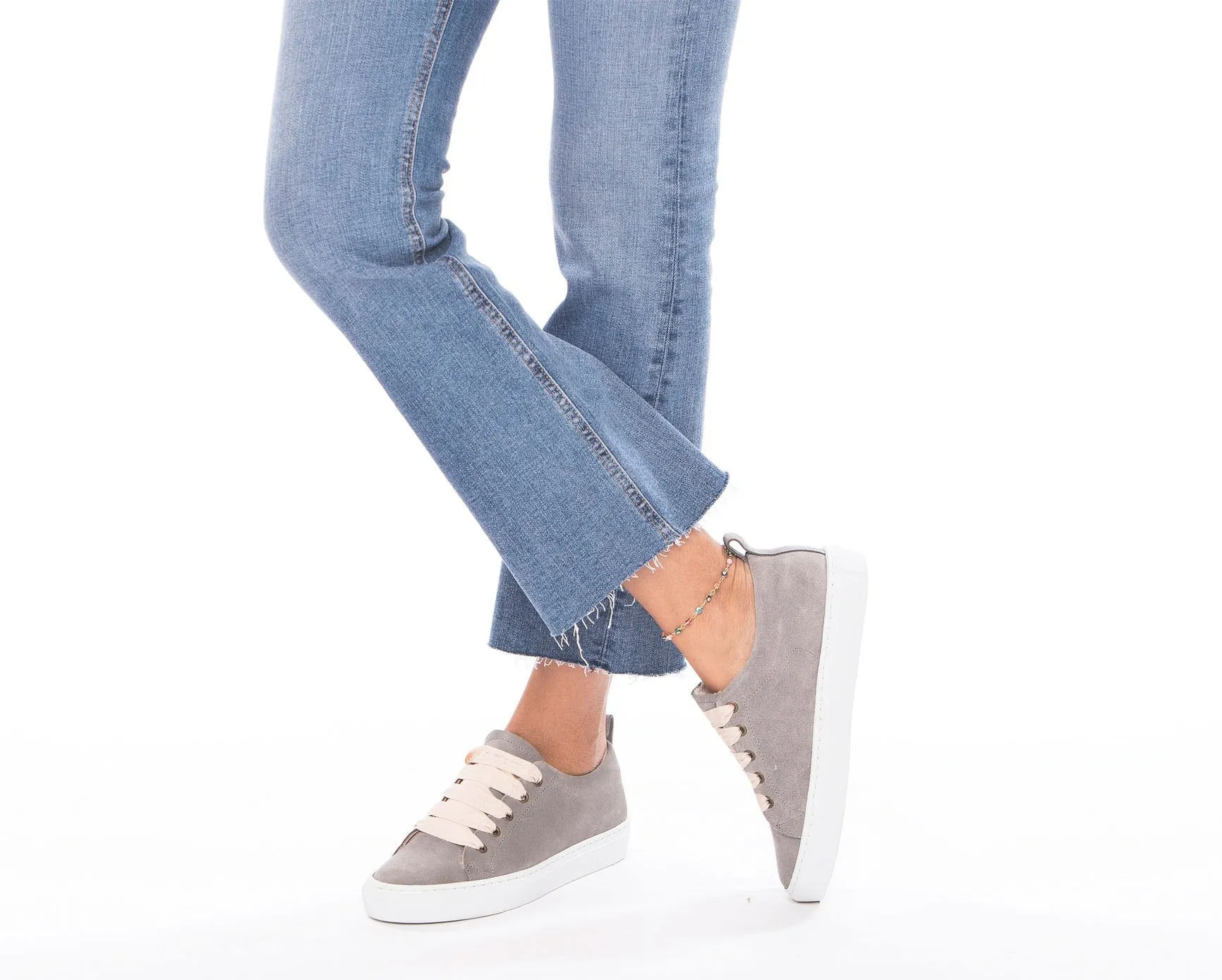 Customer-approved - Grey Flat Hamptons - Door-to-door delivery Sneakers