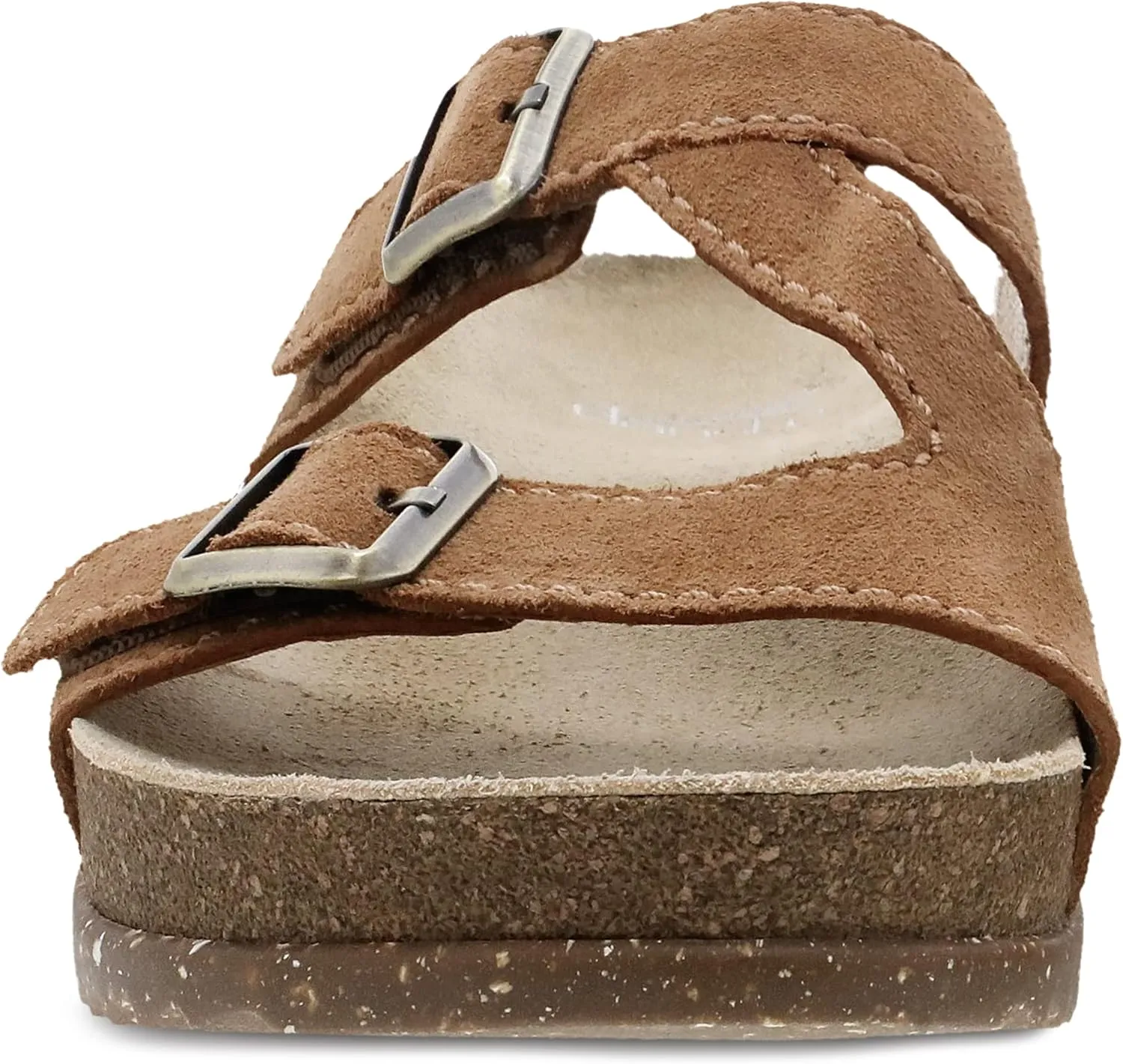 Dansko Dayna Double Buckle, Slip-On Sandal for Women - Cushioned Cork Midsole for Comfort and Shock Absorption - Vibram ECOSTEP EVO Rubber Outsole for Long-Lasting Wear