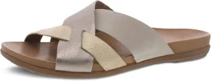 Dansko Joanna Slip-On Sandal for Women – Leather Linings and Uppers for All-Day Comfort – Dual Density EVA Footbed and Lightweight Rubber Outsole for Long-Lasting Wear