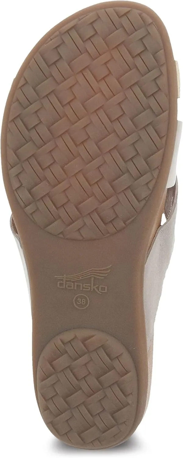 Dansko Joanna Slip-On Sandal for Women – Leather Linings and Uppers for All-Day Comfort – Dual Density EVA Footbed and Lightweight Rubber Outsole for Long-Lasting Wear