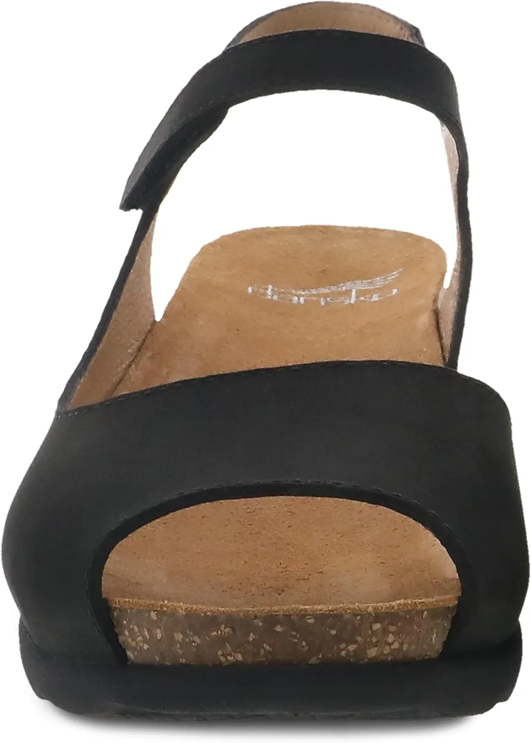 Dansko Marcy Slip-On Wedge Sandal for Women - Comfortable Wedge Shoes with Arch Support -Adjustable Hook & Loop Strap - Versatile Casual to Dressy Footwear - Lightweight Rubber Outsole