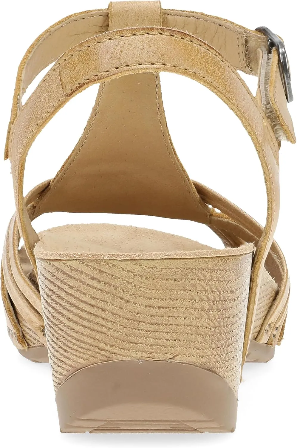 Dansko Tia Fisherman Wedge Sandal for Women - Contoured Footbed for All-Day Comfort and Support – Adjustable Hook & Loop Straps with Buckle Detail