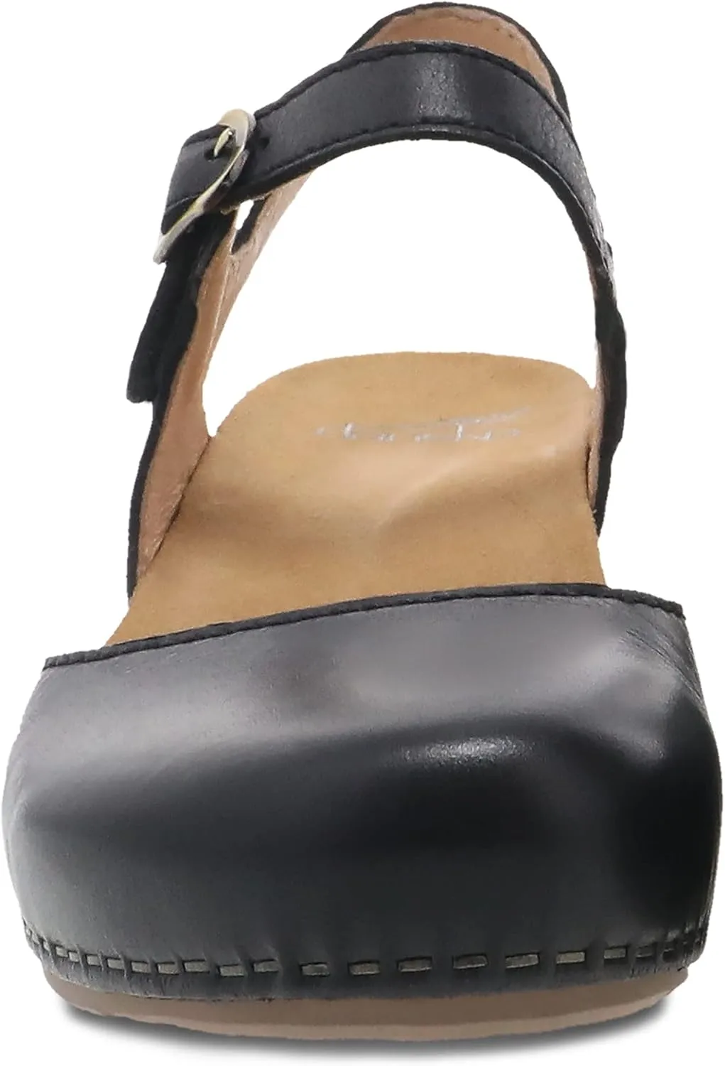 Dansko Tiffani Wedge Sandal for Women - Cushioned, Contoured Footbed for All-Day Comfort and Support - Hook & Loop Strap with Buckle Detail - Lightweight Rubber Outsole