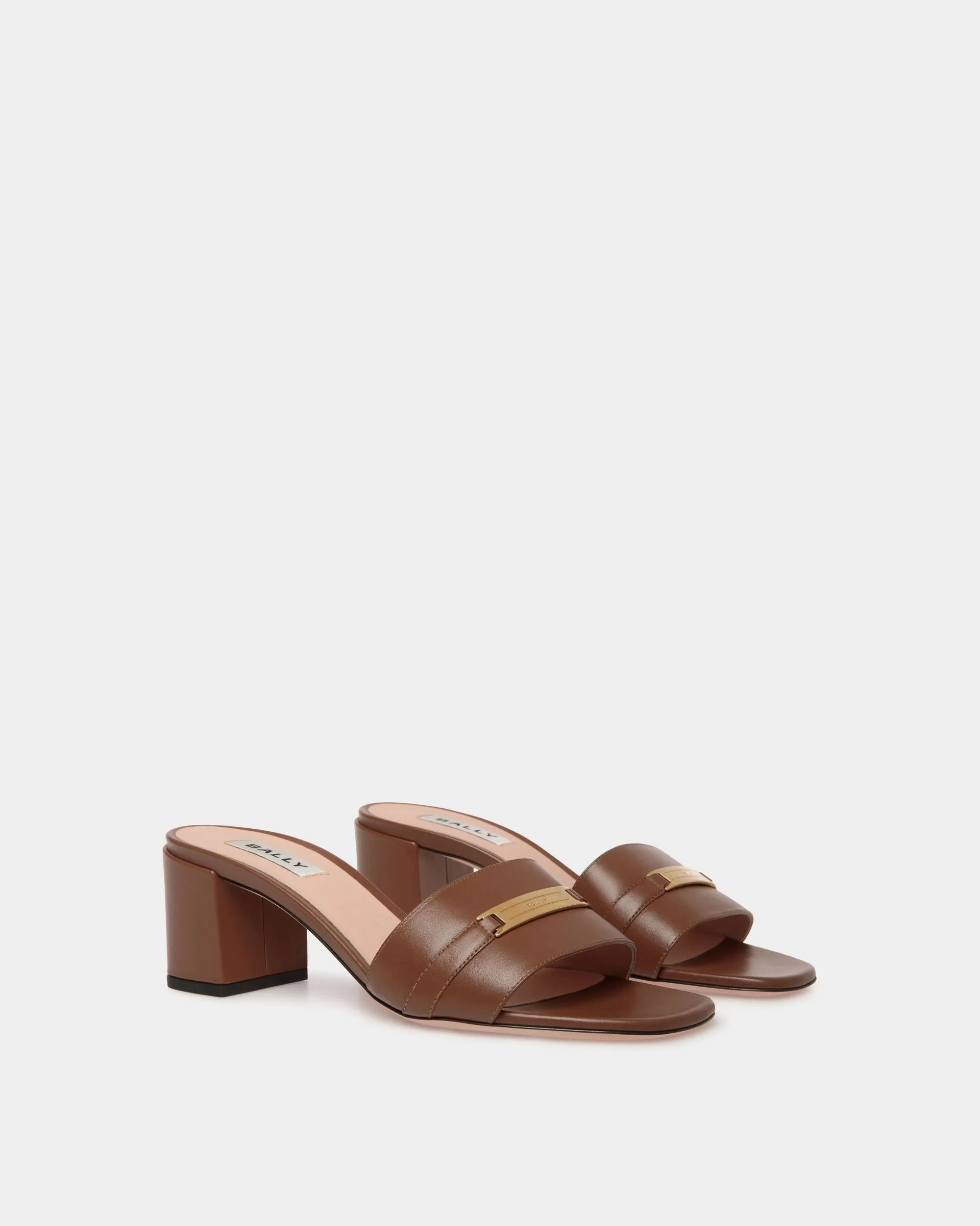 Deco Sandal in Brown Leather