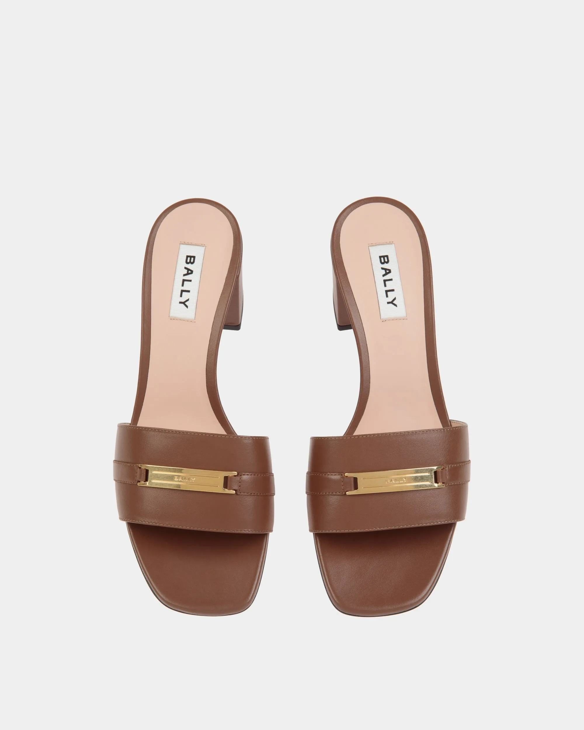 Deco Sandal in Brown Leather