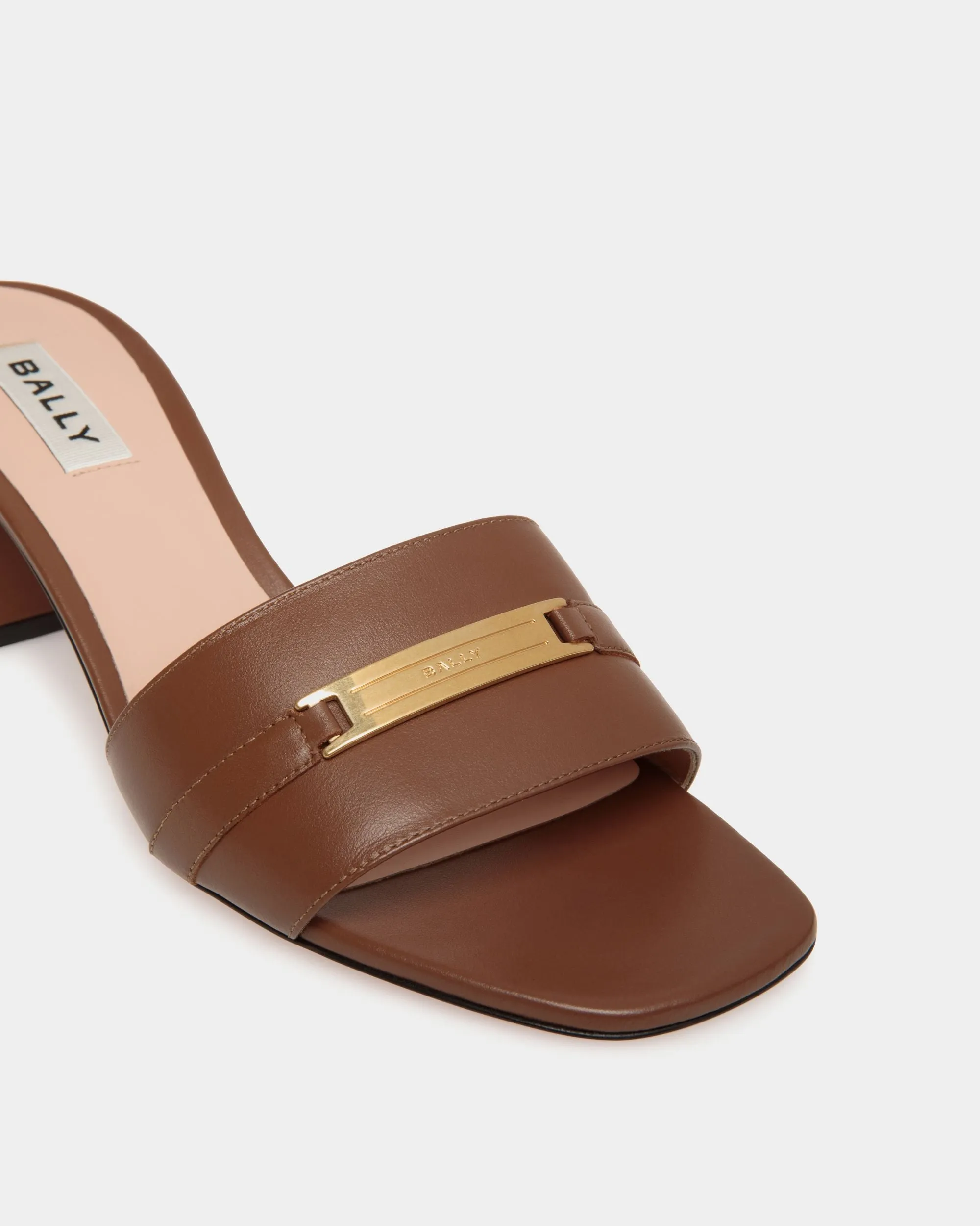 Deco Sandal in Brown Leather