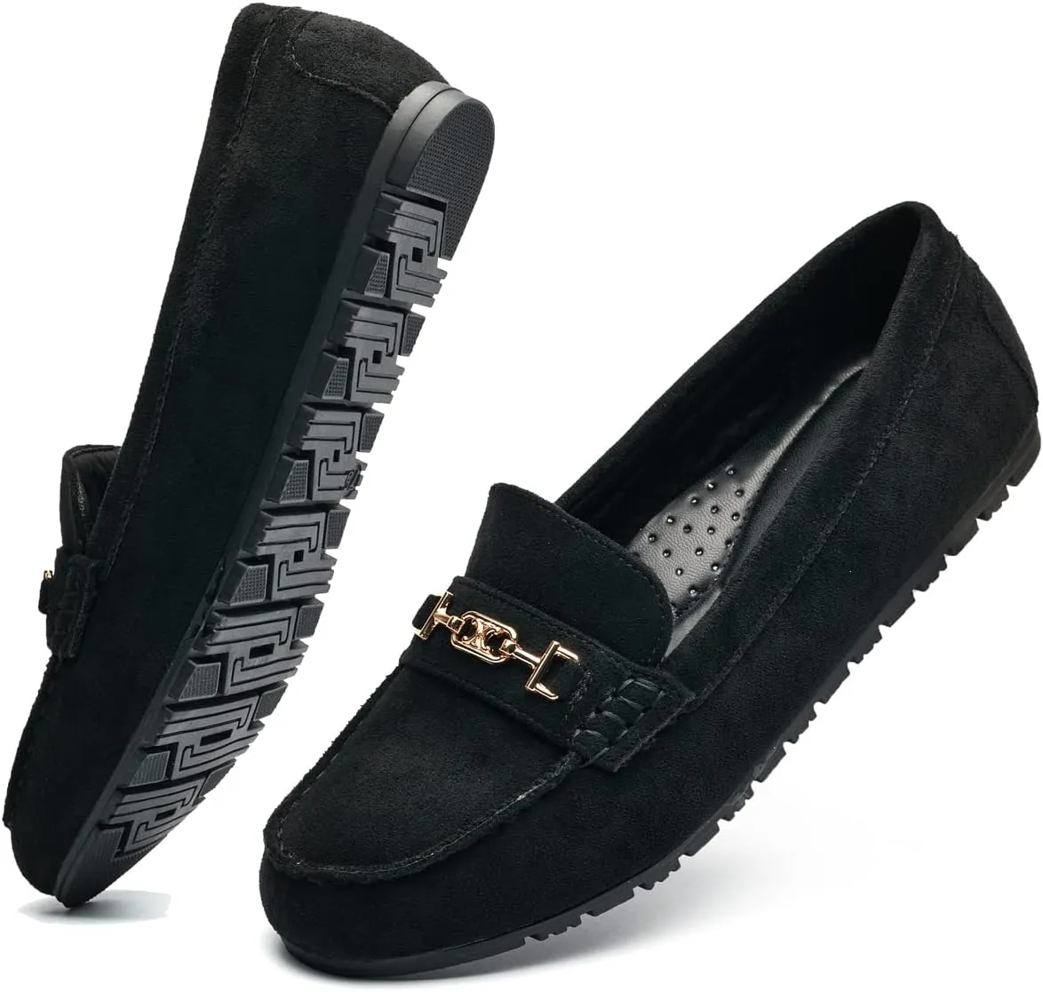 DeYashopin Women's Loafer Shoes Leisure Slip On Work Shoes Comfort Walking Flats