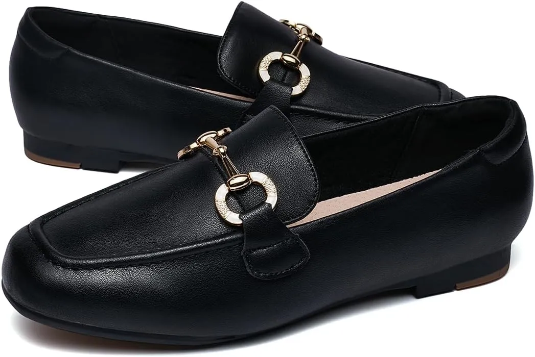 DeYashopin Womens Loafers Shoes Fashion Low Heel Slip on Shoes Comfortable Driving Flats