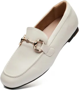 DeYashopin Womens Loafers Shoes Fashion Low Heel Slip on Shoes Comfortable Driving Flats