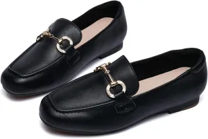 DeYashopin Womens Loafers Shoes Fashion Low Heel Slip on Shoes Comfortable Driving Flats
